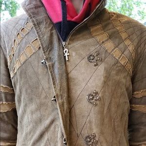 Boho Sheepskin leather jacket. Limited addition